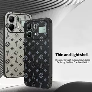 Ốp Lưng Cho Infinix Note 60 Pro X6878 X6879 Họa Tiết Hoa Da Mềm Cạnh Chống Rơi Vỏ Điện Thoại