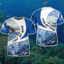 Áo thể thao lặn thời trang, thiết kế 3D in hình, phù hợp unisex, tay ngắn cổ tròn