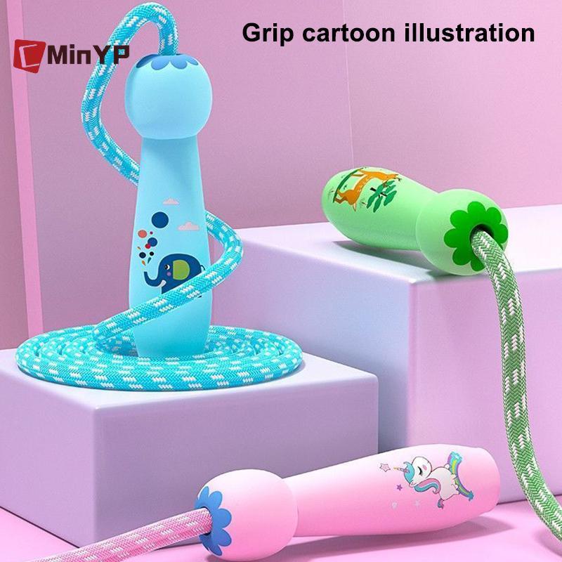 CMinYP 2.8M Hoạt Hình Huấn Luyện Nhảy Dây Tập Thể Dục Cho Trẻ Em Nhảy Dây Cotton Dây Có Thể Điều Chỉnh Nhảy Dây Vinh Quang Tiểu Học