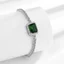 Mặt dây chuyền ngọc lục bảo và zircon cao cấp, kết hợp kim cương, phù hợp làm vòng cổ nữ thời trang và cá tính