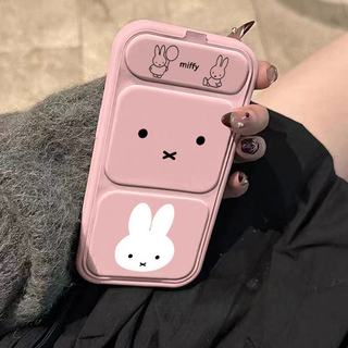 Ốp lưng họa tiết thỏ 17pro 17 17promax có chân đế Thích hợp cho iPhone 13 13promax 14 14pro 15 15pro max 16pro 16promax Vỏ