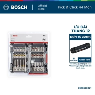 Bộ vặn vít Bosch Pick & Click 44 món