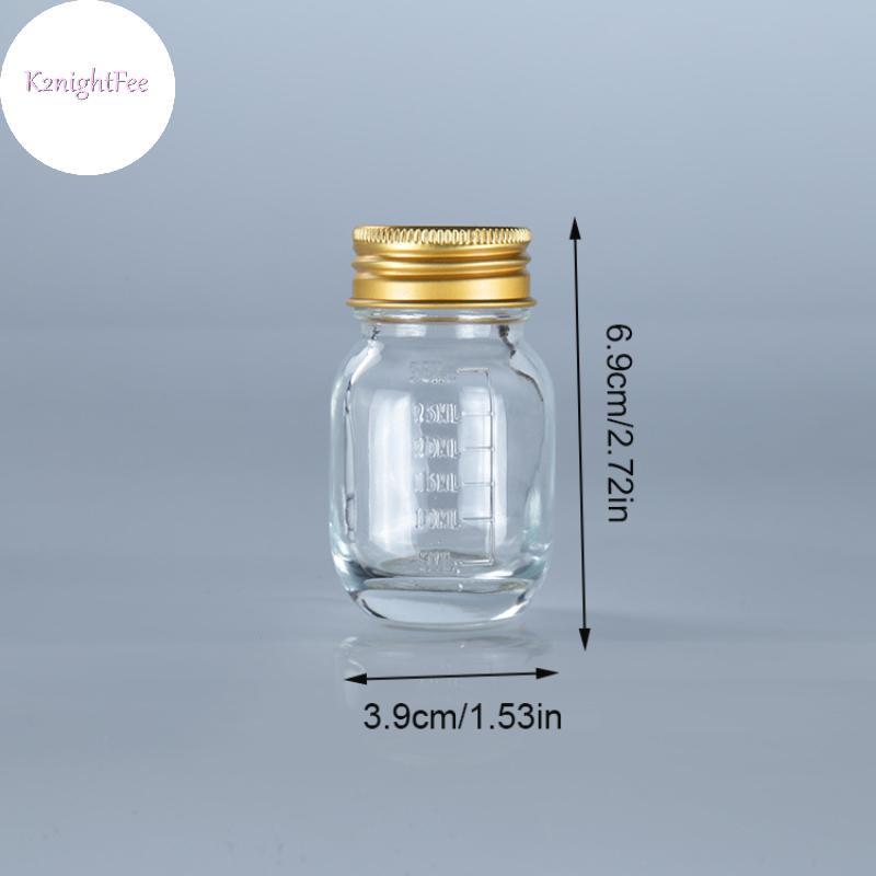 K2nightFee 1 Chai Thủy Tinh Nhỏ 30ml Có Nắp Chai Thuốc Chống Rò Rỉ Viên Chai Thủy Tinh Có Thể Đổ Lại VN
