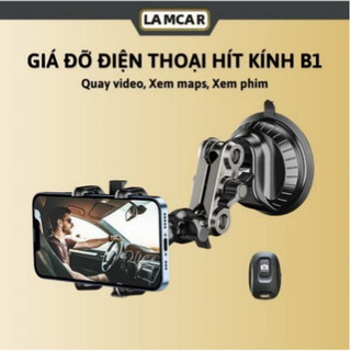 ổn định Giá đỡ điện thoại ô tô B1 hút chân không, kẹp điện thoại hít kính chất liệu hợp kim cao cấp xoay 360 độ mẫu mới