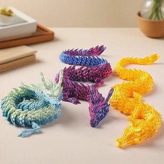 3D In Hình Rồng Trung Quốc Trang Trí Phát Sáng Trong Bóng Tối Đầy Màu Sắc Hoàn Toàn Khớp Nối Máy Tính Để Bàn Quà Tặng Trang Trí
