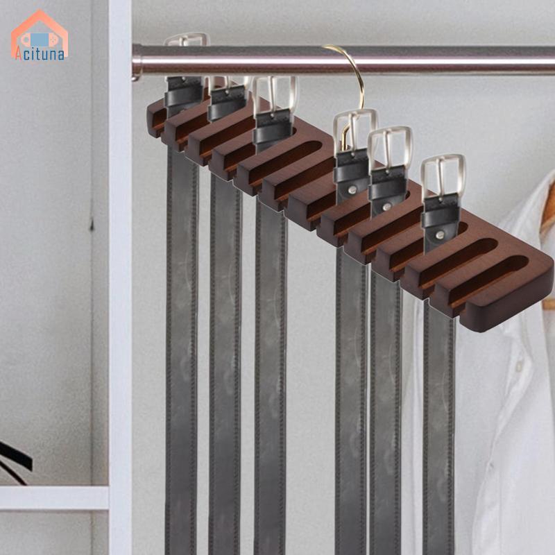 Người Tổ Chức Giá Để Đồ Móc Treo Thắt Lưng Tủ Quần Áo Gỗ Di Động Xoay 360 Cho Nam Nữ Tủ Quần Áo Tổ Chức