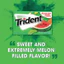 Kẹo Cao Su Trident Không Đường Vị Dưa Hấu Gói 21.6g Vỉ 12 Tép, Tiện Lợi Nhỏ Gọn