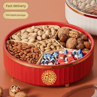🔥 khay đựng bánh kẹo tết 🔥 sang trọng Khay đựng trái cây hộ gia đình hộp đựng đồ ăn nhẹ phòng khách khay đựng trái cây 2026 hộp đựng trái cây sấy khô Quà tặng năm mới khay trái cây khô khay đựng cà phê phòng khách có hàng sẵn ♪Đĩa Trái Cây Hộ Gia Đình P