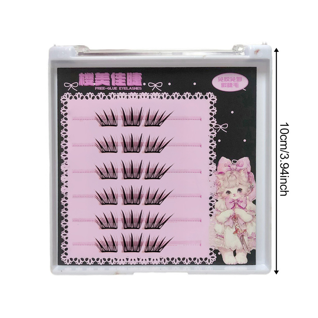 Lông mi giả với chiều dài hỗn hợp 9-13mm C Curl Volume Fiber Mi để mặc hàng ngày Tiệc ngày