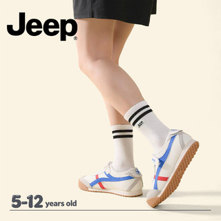 JEEP Tất Giữa Ống Trẻ Em Cotton Nguyên Chất Năm Đôi Thu Đông Bé Trai Bé Gái Thể Thao Dày Ấm Khử Mùi Tất