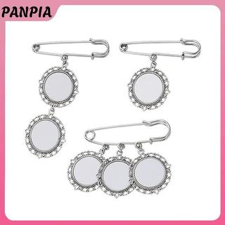 Bó Hoa Cưới PNPIA - Khung Ảnh Thổ Cẩm Hình Bầu Dục Với Tấm Nhôm Và Mặt Dây Chuyền