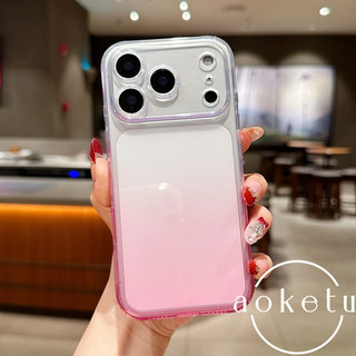 Ốp điện thoại TPU trong suốt gradient siêu mỏng thích hợp cho iPhone17 Pro max làm mát toàn diện Air trong suốt cao chống rơi