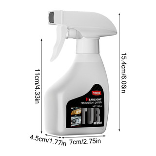 180ml Đèn Pha Ô Tô Phục Hồi Chất Lỏng Cải Thiện Đèn Pha Vàng Haze Oxy Hóa Cho Xe Chăm Sóc Ngoại Thất Đèn Pha