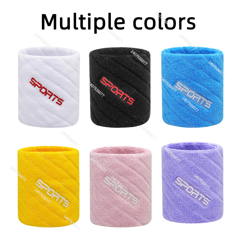Đai cổ tay hỗ trợ tập luyện từ cotton co giãn, phù hợp bóng rổ, gym và chạy bộ