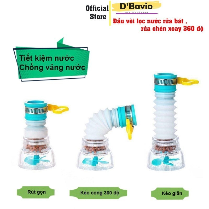 【24H】Vòi nước tăng áp cho bếp và nhà vệ sinh, thiết kế xoay 360 độ dễ dàng điều hướng, phù hợp với mọi loại vòi tiêu chu