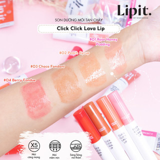 Son Dưỡng Môi Tan Chảy  Click Click Lava LIP IT Dưỡng Ẩm Căng Mọng 1.9g