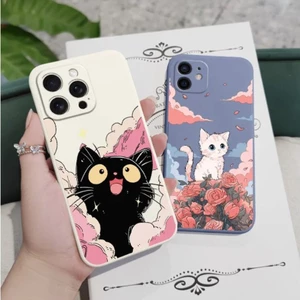 Ốp Điện Thoại Hình Mèo Dễ Thương Cloud Flower Cho Vivo V70 Elite V70 FE V60 Lite V60E V50 Lite S1 Pro Ốp lưng TPU Mềm Chống Sốc