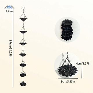 ELBBKG Dây Xích Mưa Gutter Trang Trí Phong Cách Nhật Bản Mái Nhà Kim Loại Ngoài Trời Dây Thoát Nước Chống Rỉ Sét Cho Sân Và Nhà Mới