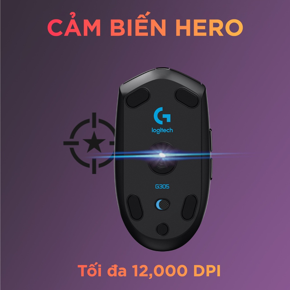 Chuột không dây gaming chính hãng Logitech G304 - nhẹ, 6 nút lập trình, onboard memory, pin 250h