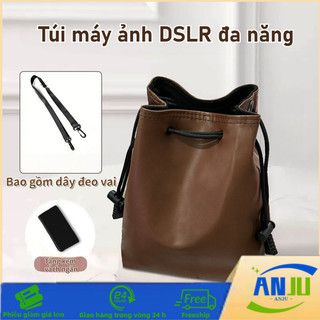 Túi Bảo Vệ Máy ảnh Dành Cho Máy ảnh Mirrorless Và DSLR, Chống Xước, Chống Bụi, Thiết Kế Dây Rút