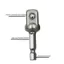 SAIA 3 Cái / bộ Ổ Cắm Bit Adapter, Đầu Vuông Chrome Vanadi Thép Tác Động Khoan Ổ Cắm Adapter, Bền 1 / 4 "3 / 8" 1 / 2 "Hex Shank 50mm Thanh Ổ Cắm Adapter Phụ Kiện Dụng Cụ Điện