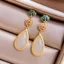 Bông tai bạc 925 phong cách Trung Hoa Hanfu với sườn xám men núi và thiết kế retro độc đáo