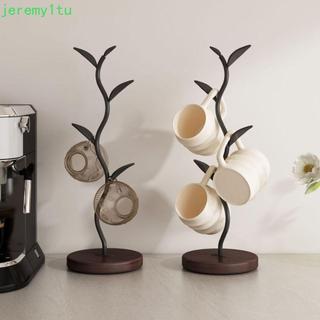 Giá đỡ cốc cà phê JEREMY, Dễ dàng truy cập Móc treo cốc nước chống rỉ sét, Hình dạng cây thực tế Giá đỡ cốc đa chức năng tự do