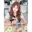 Áo thun nữ phong cách Hàn Quốc, thiết kế off-the-shoulder với nơ và chấm bi, phù hợp mùa hè