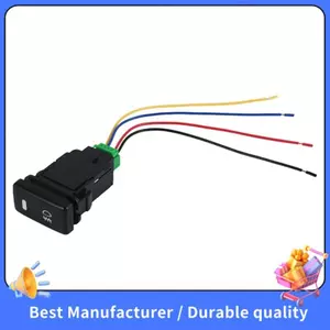 Tự động trang bị lại Công tắc bật tắt chống nước Công tắc đèn sương mù với 4 dòng cho đèn trắng