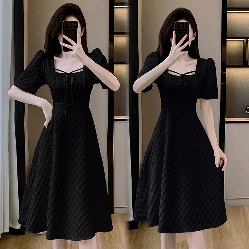 Đầm polo kiểu Pháp dành cho nữ, có chức năng thon gọn eo, che bụng, làm thon dáng, đầm mùa hè mới.