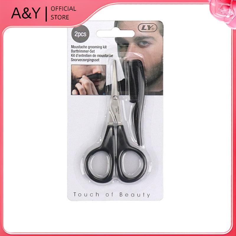 A & Y Nam Râu ria mép Mũi Kéo Tai Cắt Bộ Kéo Râu Mini Gia Đình.