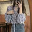 Áo sơ mi nữ cổ chữ V hoa, phong cách trưởng thành kiểu Pháp nhẹ nhàng, có dây buộc