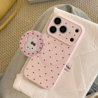 [Sheren] Ốp Điện Thoại Thỏ Bột Gương Thích Hợp Cho i17 16 15 14 13 12 11 pro max Vỏ Bảo Vệ Chống Sốc