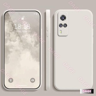 Ốp lưng cho Vivo Y31, Màu trơn Vivo Y31 Vỏ bảo vệ silicon chống rơi màu trơn đơn giản