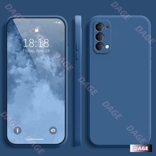 Ốp lưng cho OPPO Reno 4 4G, màu trơn OPPO Reno4 Vỏ bảo vệ silicon chống rơi màu trơn đơn giản