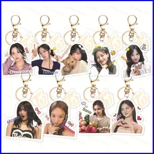 SQ3 TWICE Acrylic Móc Khóa Quà Tặng Cho Bé Gái Túi Mặt Dây Chuyền NAYEON JeongYeon Momo Sana Mina DaHyun Chae Young Tzuyu QS3