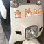 Xe Dễ Thương Corgi Xe Điện Chó Dán Khối Trầy Xước Xe Máy Dán Trang Trí Chống Thấm Nước Thân Xe Dán
