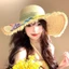 Mũ rơm nữ mùa hè với vành lớn, thư ruy băng nhiều màu sắc - Perfect cho bãi biển và kỳ nghỉ dưỡng