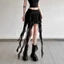 PYKOU Nữ Tầng Skorts, Váy Mini Cao Cấp Không Đều, Váy Goth Xù Lớp Boho Y2k Mặc Mùa Hè