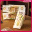 JASMINE 100 Chiếc Bánh Sandwich Bọc Đặc Biệt Dùng Một Lần Dễ Xé Trong Suốt Tam Giác Bánh Nướng Bánh Mì Paaging Túi JASMINE