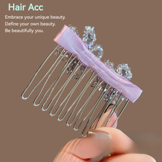 Nhật Bản Hàn Quốc Nhẹ Nhàng Dễ Thương Hồng Kim Cương Giả Hoa Cô Gái Tính Khí Thanh Lịch Cao Cấp Lược Phụ Kiện Tóc Phong Cách Phù Hợp
