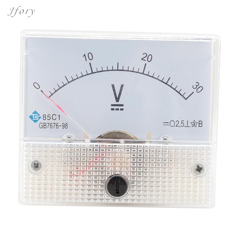 Jfory Vôn kế 85V 0-100V 0- 0-500V Hình chữ nhật Loại 2.5 Bảng điều khiển tương tự Vôn Đồng hồ đo điện áp