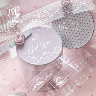 JIANWU 3 Cuộn / bộ Bạc Số Đặc Biệt Series Vintage Star Dots Vật Liệu Phong Cảnh Cắt Băng PET Tạp Chí Sáng Tạo Văn Phòng Phẩm