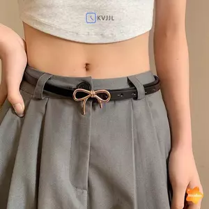 Thắt lưng mỏng bằng da PU thời trang ngọt ngào, thiết kế sang trọng