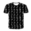 2026 Mới Họa Tiết Tamil In 3D Unisex Thời Trang Tay Ngắn Cổ Tròn