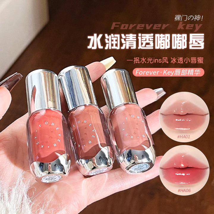 Dành Cho Foreverkey Lip Essence Lip Glaze Lip Gloss Lip Gloss Water Gloss Mirror Chống Nhăn Dưỡng Ẩm Nuôi Dưỡng Sửa Chữa Nữ