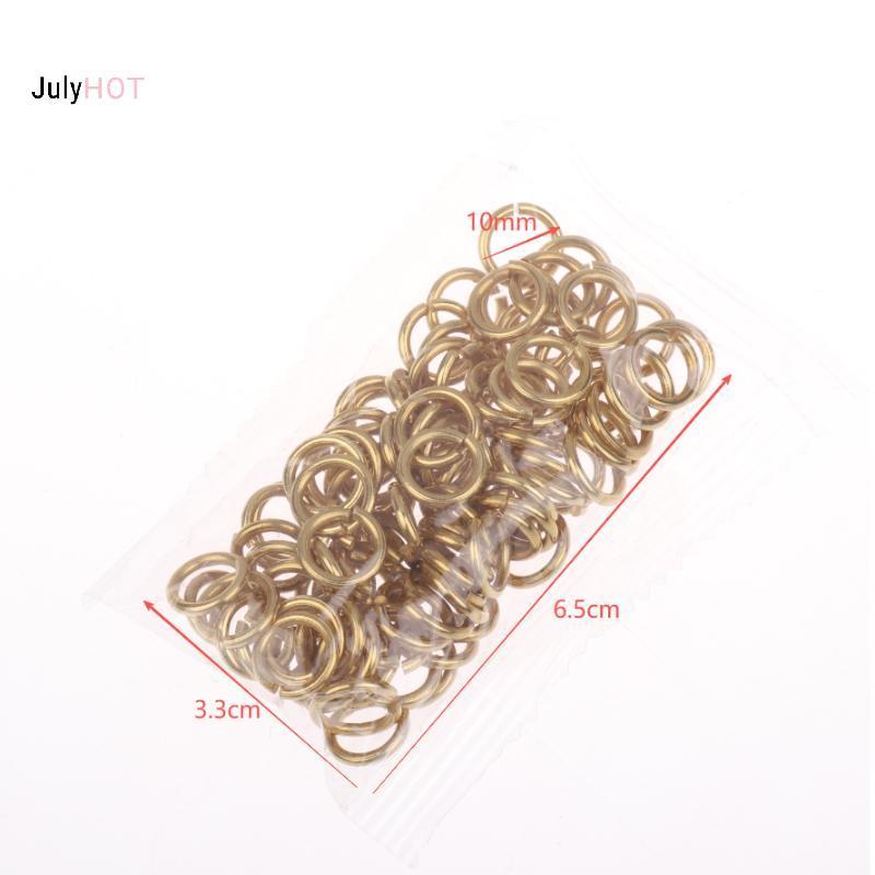Trang sức DIY: Nhẫn đồng thau 10mm, 100 chiếc cho dự án kết nối