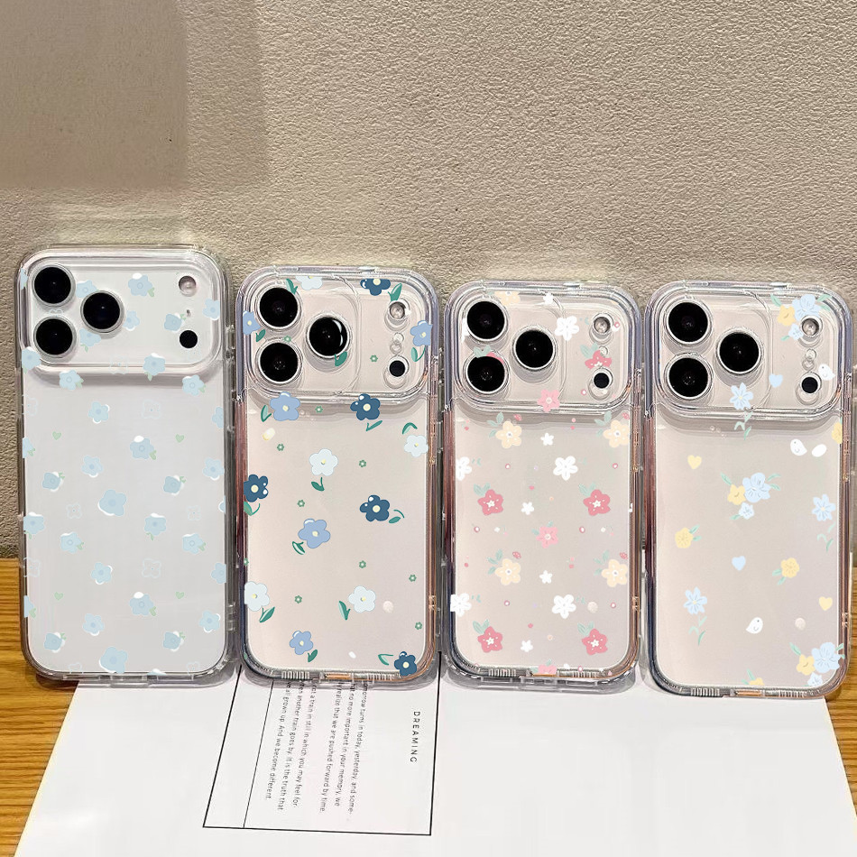 Ốp Lưng Cho Xiaomi Redmi A5 A3 12 9 9C 10A 9A 10 K40 POCO F3 Note 8 9 Pro 9S Ốp Điện Thoại Nghệ Thuật Nhỏ Mảnh Hoa Trong Suốt Thời Trang Silicon Bảo Vệ Camera Trong Suốt