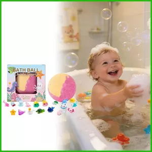 Bóng Tắm Cho Trẻ Em Nhiều Màu Sắc Fizzy Stocking Stuffers Có Đồ Chơi Bên Trong Spa Bong Bóng Tắm Cho Trẻ Em Bé Gái saixit2vn