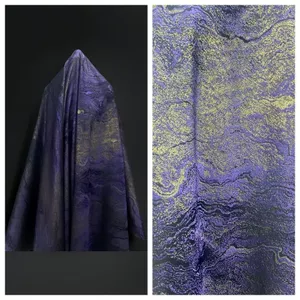 Song Jin Gilt Jacquard Hai Mặt Gradient Thêu Vải Họa Tiết Retro Sườn Xám Sáng Tạo Váy Hanfu Thiết Kế Vải 4.